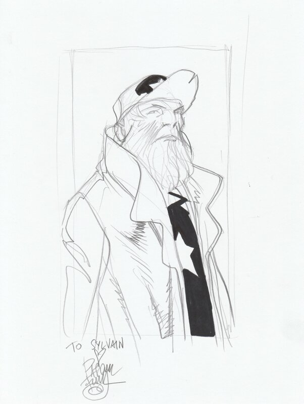 Pasqual Ferry, Old Cap from Captain America: Red, White & Blue - Dédicace