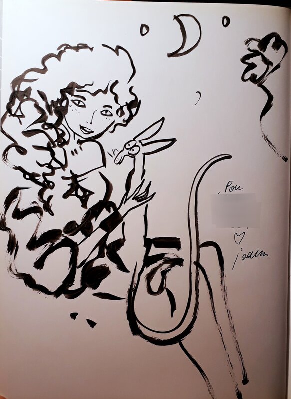 Zlabya et le chat by Joann Sfar - Sketch