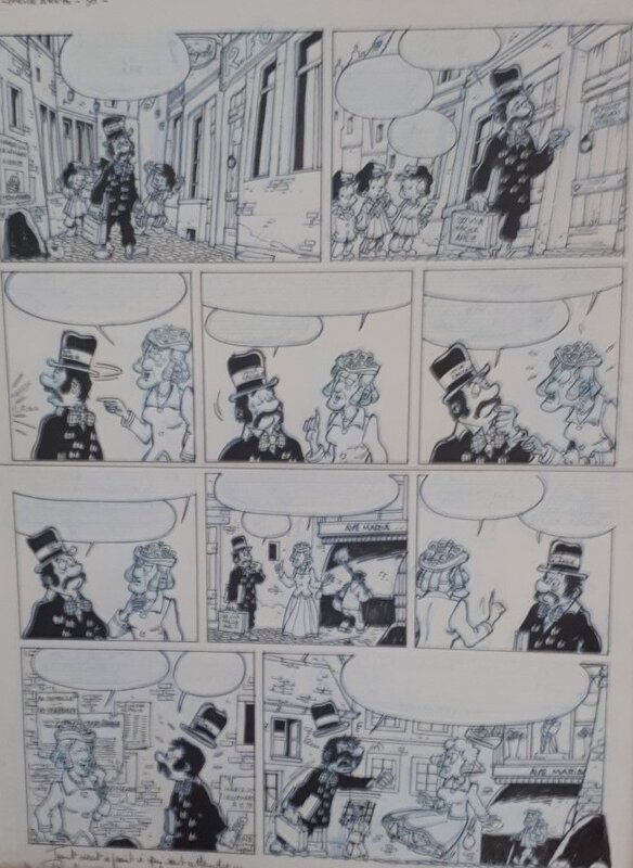 Didier Casten, François Walthéry, Tchantches  ( François) - Comic Strip
