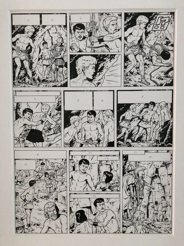 Martin, Alix, Le Dernier Spartiate, 1967 - Planche originale