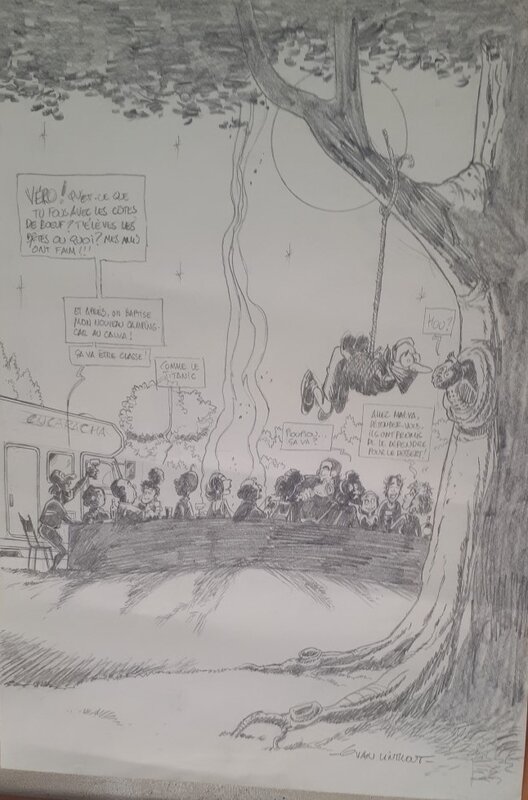 Georges Van Linthout, Stibane, Clin d oeil a uderzo dans la bd camera café - Comic Strip