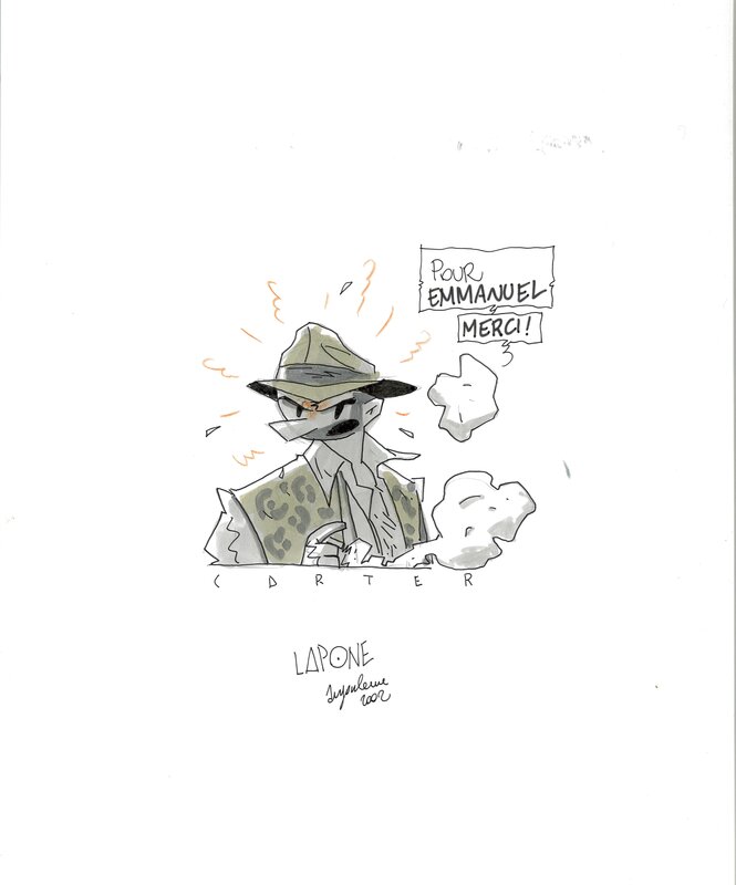 Antonio Lapone, Dédicace A.D.A. - Antique Detective Agency - Sketch