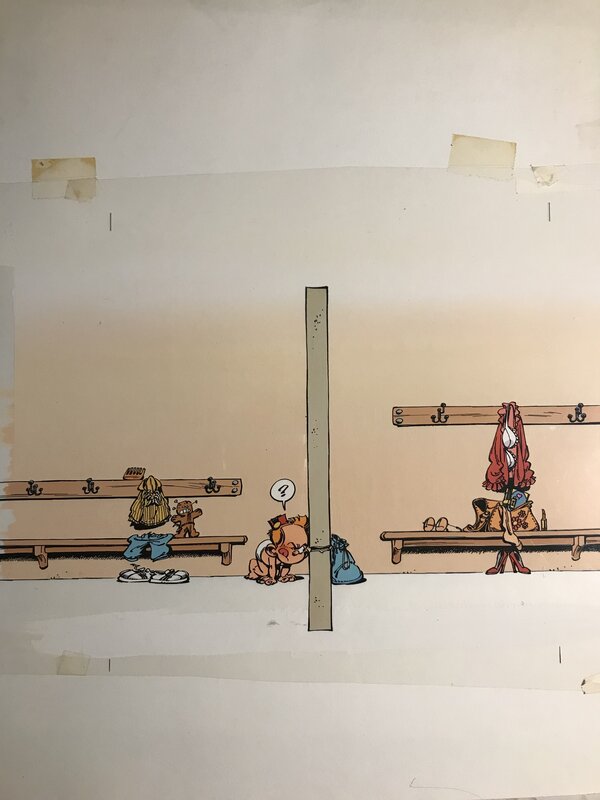Janry, Le Petit Spirou - Tome 6 (nouveaux personnages) - Original art
