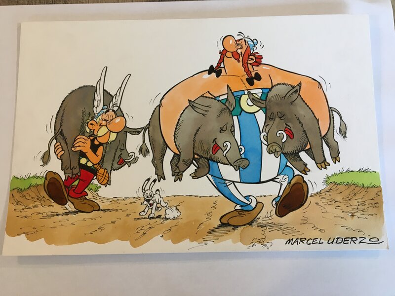 Astérix by Marcel Uderzo - Original Illustration