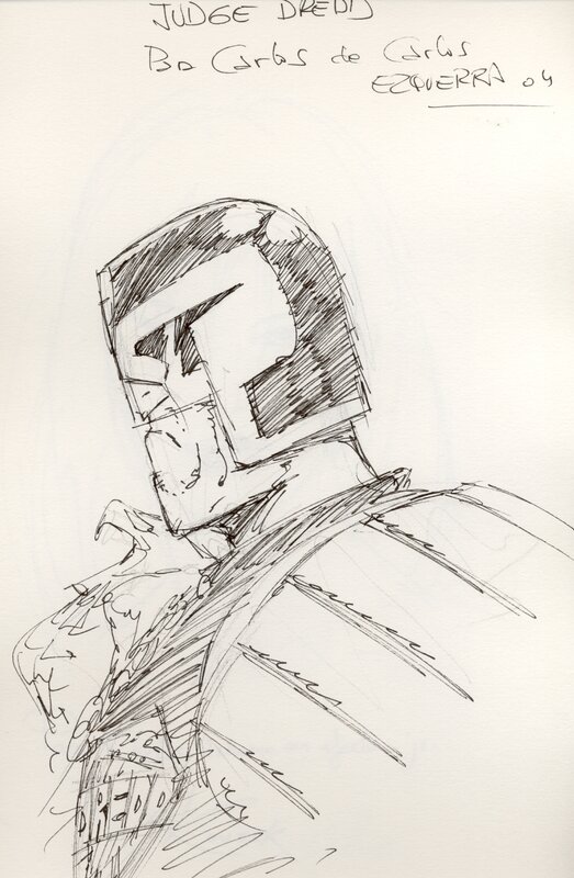 Judge Dredd by Carlos Ezquerra - Sketch