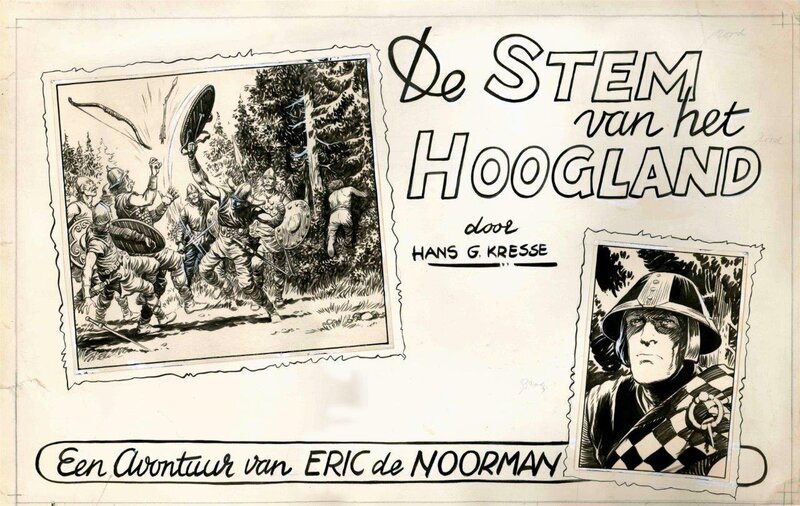 Hans Kresse, Eric de Noorman V26 - De Stem van het Hoogland - cover - Original Cover