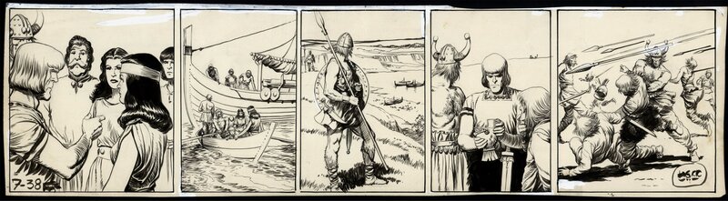 Hans Kresse, Eric de Noorman - V38 - De Romeinse Helm - strook 7 - Comic Strip