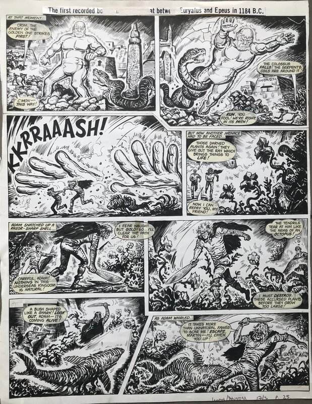 Adam Eterno pl 25 par Francisco Solano Lopez - Planche originale