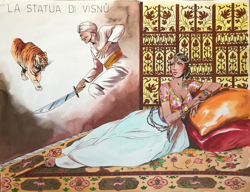 La statue de Vichnu by Guido Zamperoni - Comic Strip