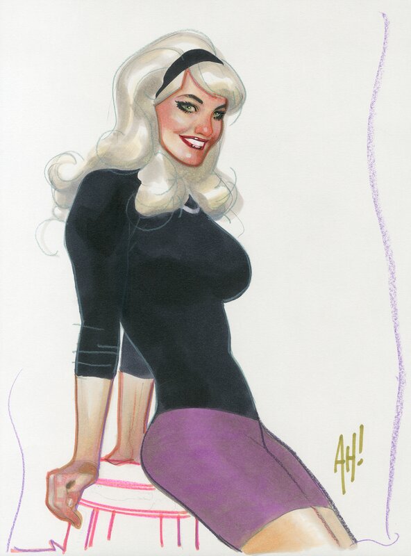 Adam Hughes - Gwen Stacy - Original Illustration