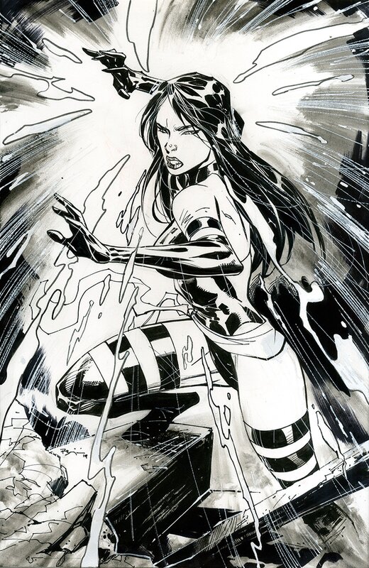 Ryan Benjamin - Psylocke - Original Illustration