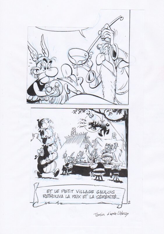 Générations Astérix by Fabrice Tarrin - Original art