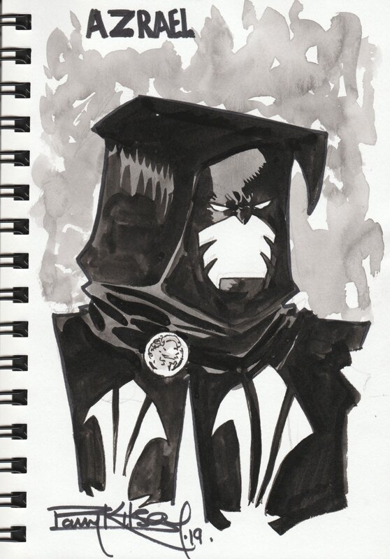 Azrael par Barry Kitson - Dédicace