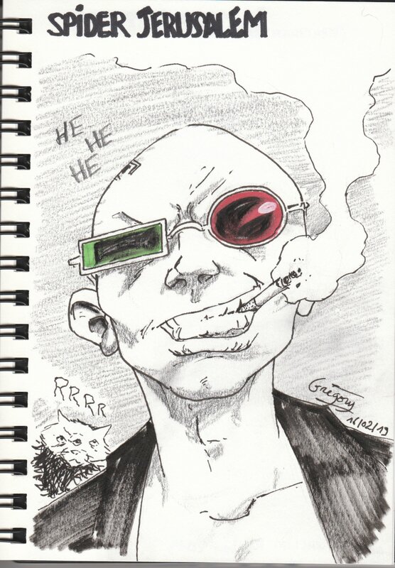 Spider Jerusalem par Gregory Watine - Dédicace