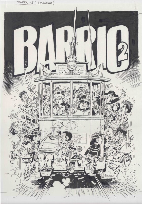 Couverture Barrio 2 par Carlos Giménez - Couverture originale