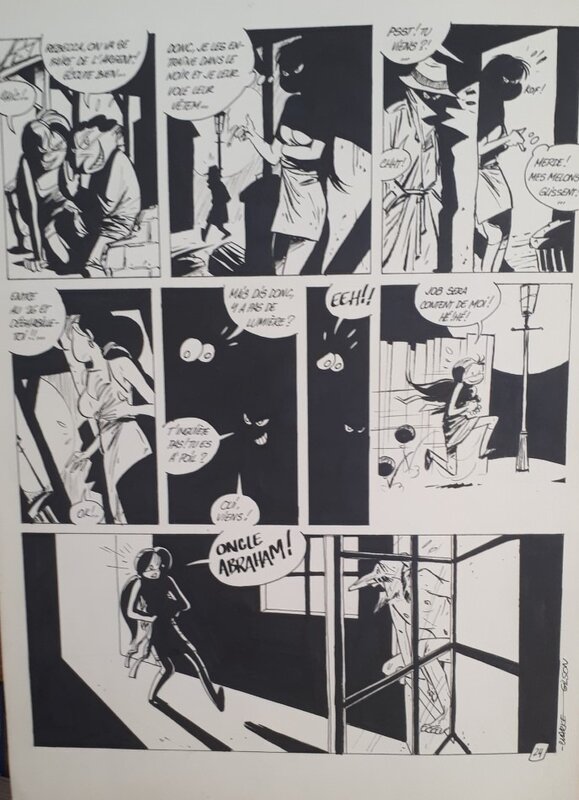 Rebecca par Clarke - Planche originale