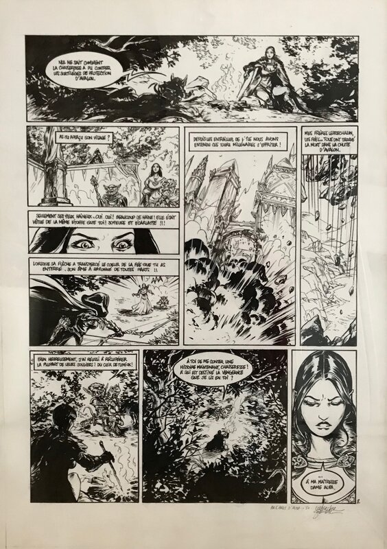 Gwendal Lemercier, Les arcanes d'Alya tome 1 pl 8 - Planche originale