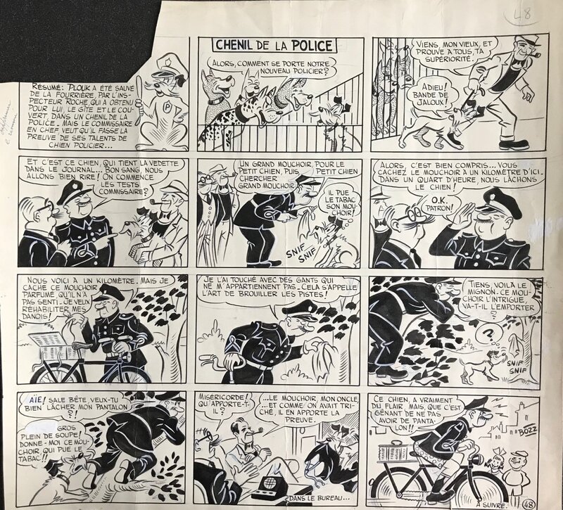 Rob-Vel, Ce pauvre Plouk - Chenil de la police pl 48 - Comic Strip