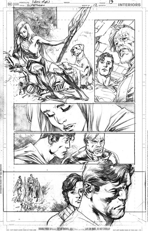 Superman #12 page 13 - IVAN REIS - Planche originale
