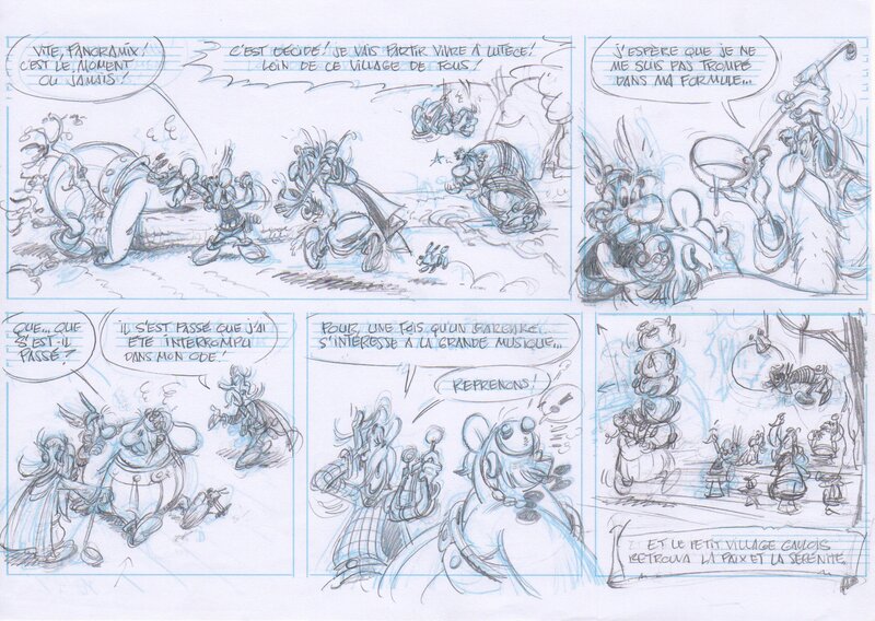 Générations Astérix par Fabrice Tarrin - Planche originale