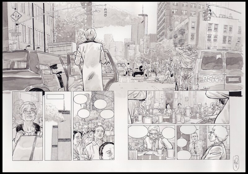 Laurent Hirn, Luc Brunschwig, 2018 - Le pouvoir des innocents - Cycle II - Car l'enfer est ici - Tome 5 - Planche originale