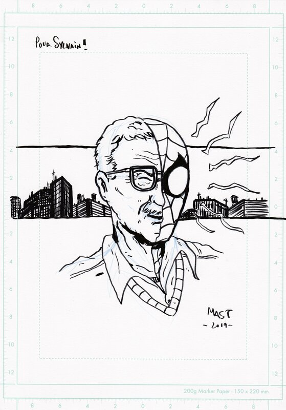 Stan Lee by JL Mast, Mast - Sketch