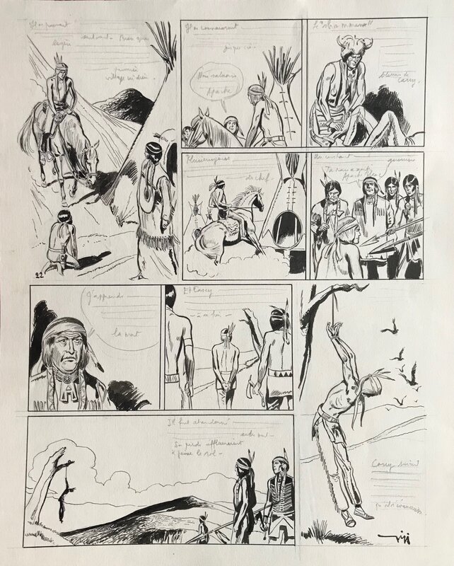 L'apache blanc by Robert Gigi - Comic Strip