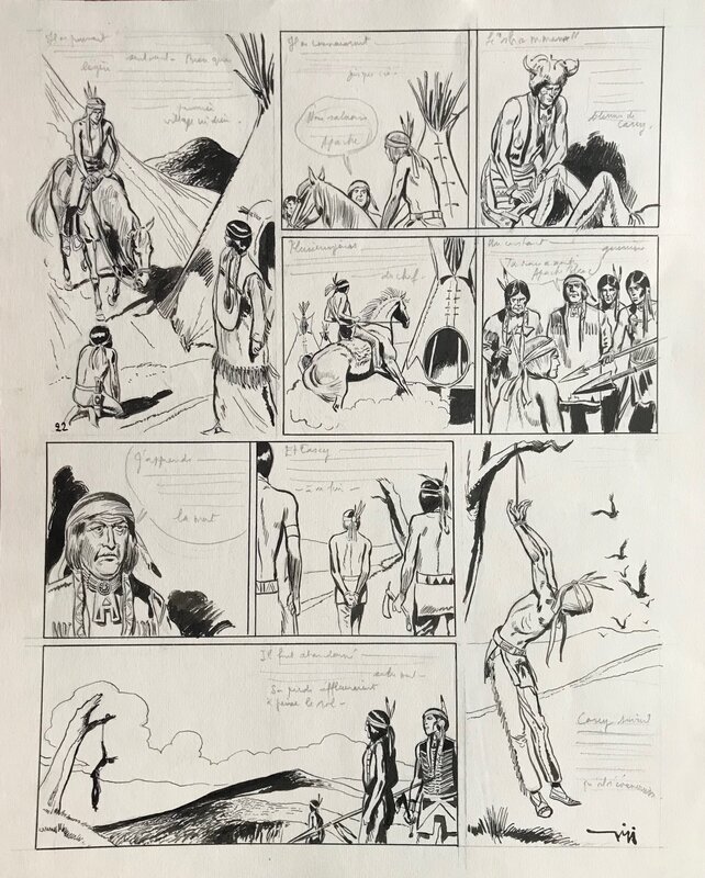 L'apache blanc par Robert Gigi - Planche originale