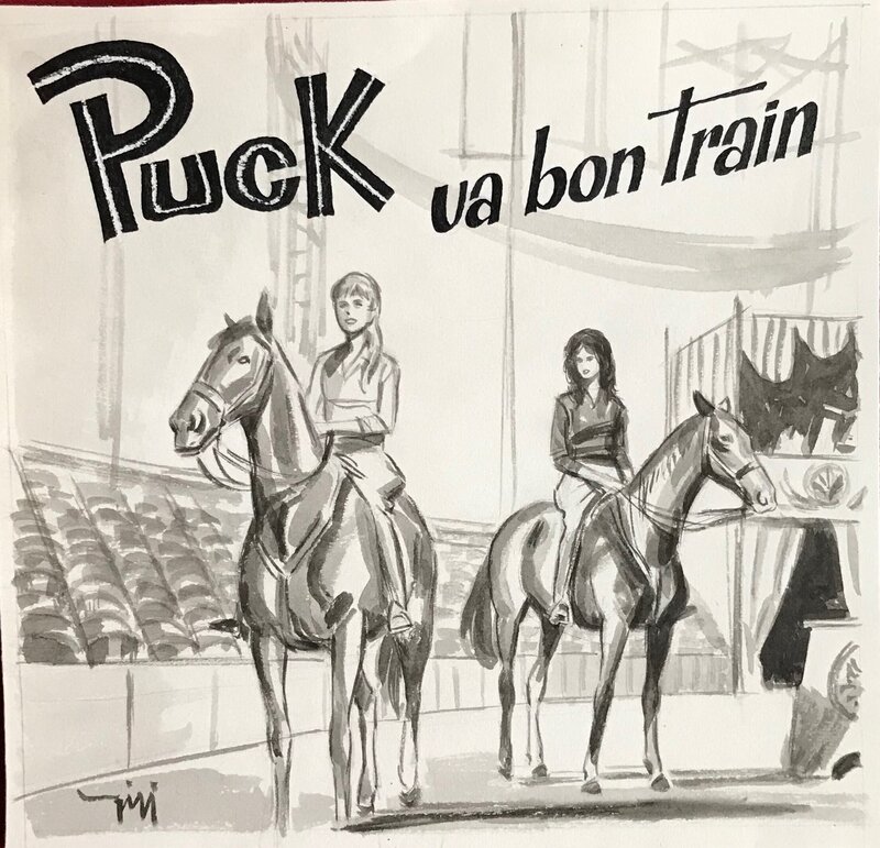 Puck va bon train par Robert Gigi - Planche originale