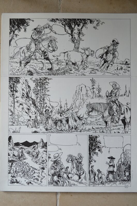 Tiburce Oger, La piste des ombres tome 1 planche 26 - Planche originale