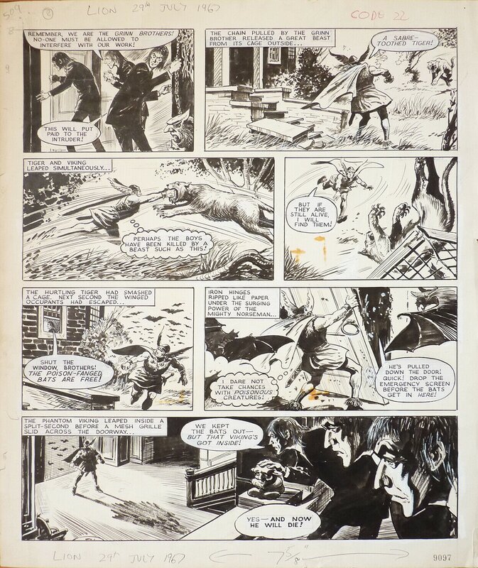 The Phantom Viking par Nevio Zeccara - Planche originale