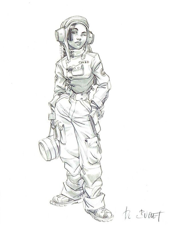 Navis en scaphandre by Philippe Buchet - Original Illustration