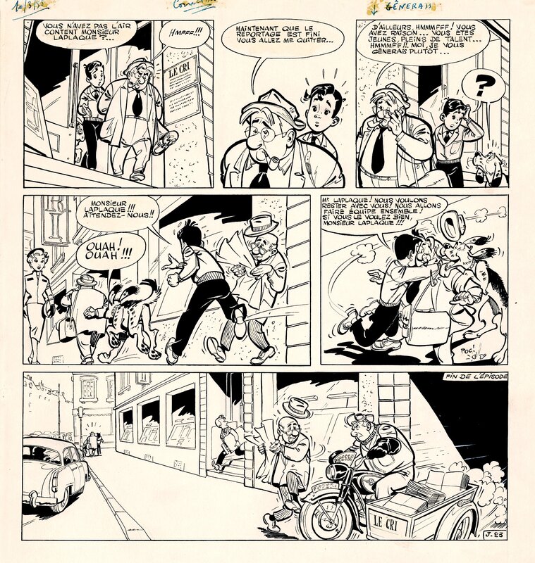 Albert Uderzo, Luc Junior et les Bijoux Volés - Planche originale