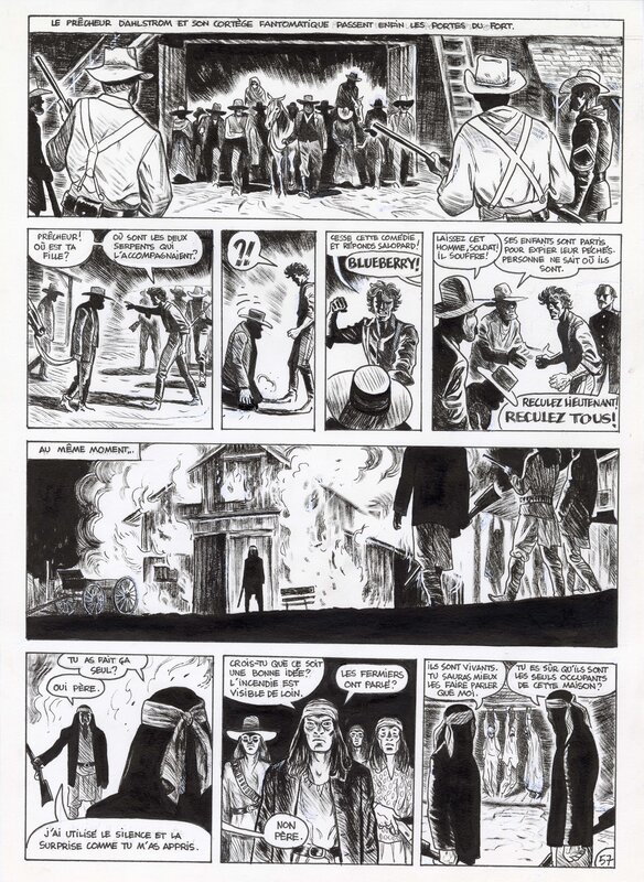 Christophe Blain, Jean-Michel Charlier, Jean Giraud, Joann Sfar, 2019 - Blueberry : Amertume apache - Comic Strip