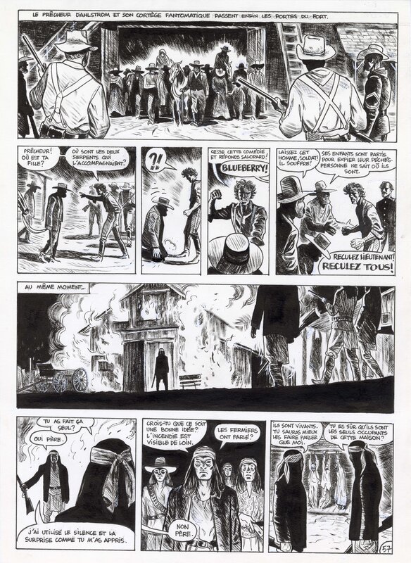 For sale - Christophe Blain, Jean-Michel Charlier, Jean Giraud, Joann Sfar, 2019 - Blueberry : Amertume apache - Comic Strip