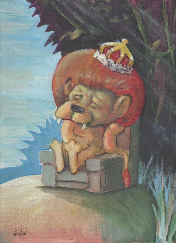 Leeuwenkoning by Wouter van Ghysegem - Original art