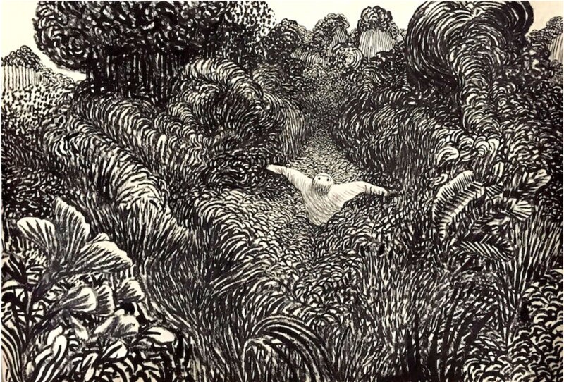 Guirlanda inédit by Lorenzo Mattotti - Original Illustration