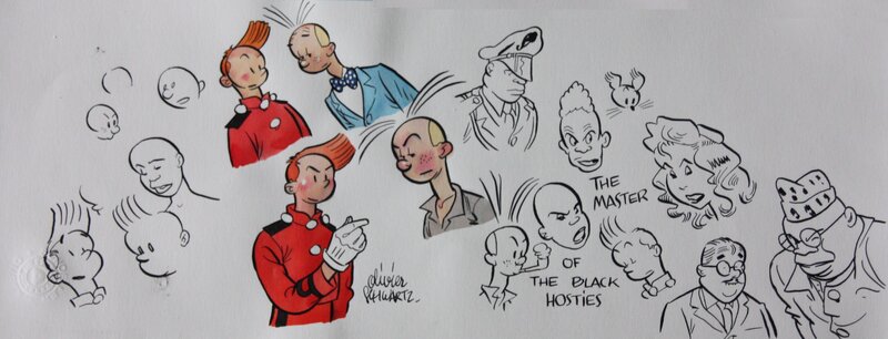 Recherche de personnages - Le Maître des Hosties Noires - Schwartz - Illustration originale