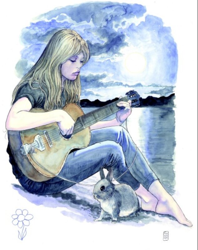 Brigitte Bardot par Milo Manara - Original Illustration