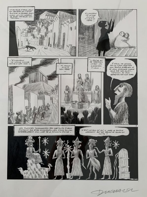 Gilgamesh par Frantz Duchazeau - Planche originale