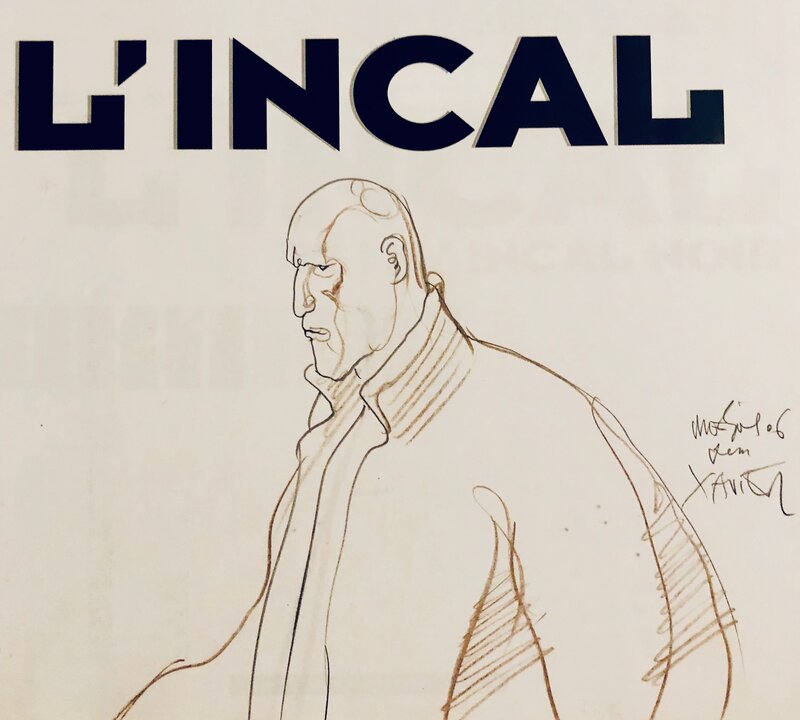 L'incal - L'intégrale - Dédicace originale de Moebius (Jean Giraud) du célèbre MétaBaron - Sketch