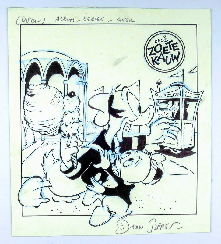 Daan Jippes, Donald Duck albumcover - Couverture originale