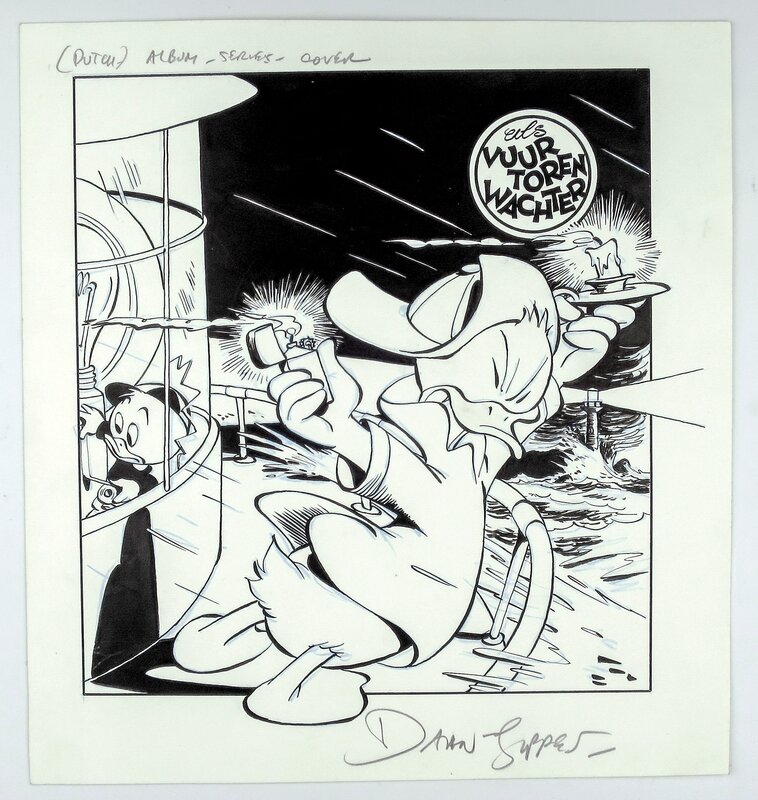 Daan Jippes, Donald Duck Albumcover - Couverture originale