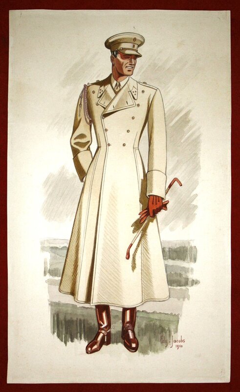 Soldat by Edgar Pierre Jacobs - Original Illustration