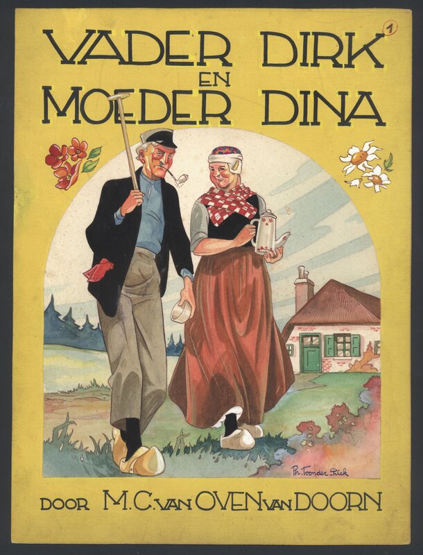 Marten Toonder, Vader Dirk en Moeder Dina - Cover - Couverture originale