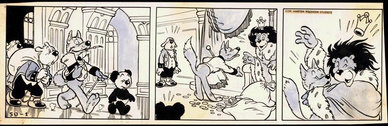 Marten Toonder, Panda - First album - strip 59 - Planche originale