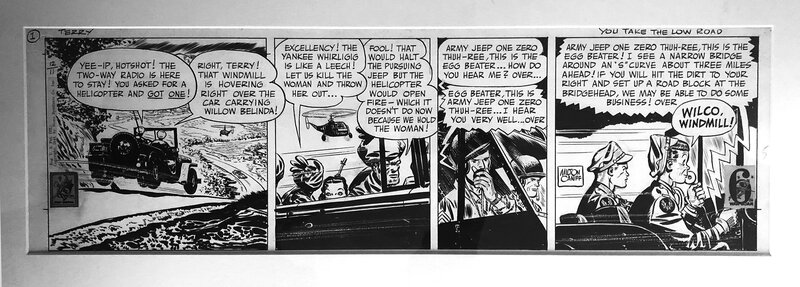 Milton Caniff, Terry et les Pirates - Planche originale