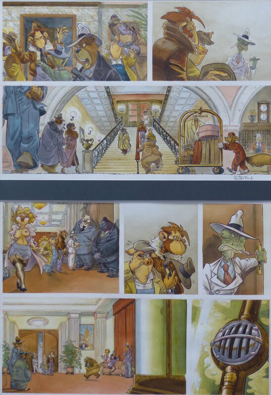 Etienne Willem, Planche originale Les ailes du singe tome 3 - Comic Strip