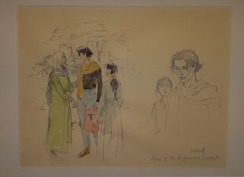 André Juillard, Léna et les 3 femmes - Original art