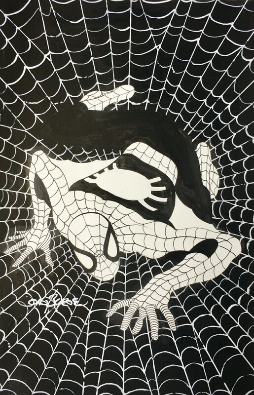 John Byrne - Spider-Man cover - Couverture originale